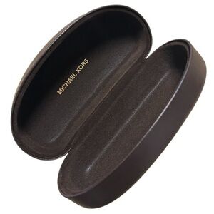 MICHAEL KORS OVERSIZED LUXURY HARD CLAMSHELL SUNGLASSES CASE, CLEAN CLOTH